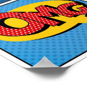 Set of Comic Bubbles in Pop Art Style Poster (Hoek)