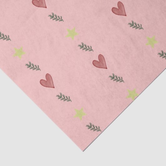 Set of Fun Gift Wrap Papers Hearts Tea Kettle  Tissuepapier (Detail)