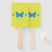 Set of hand fans with flag of Bady Bassit Handwaaier (Voorkant en achterkant)