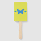 Set of hand fans with flag of Bady Bassit Handwaaier (Achterkant)