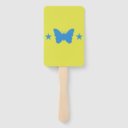 Set of hand fans with flag of Bady Bassit Handwaaier (Achterkant)