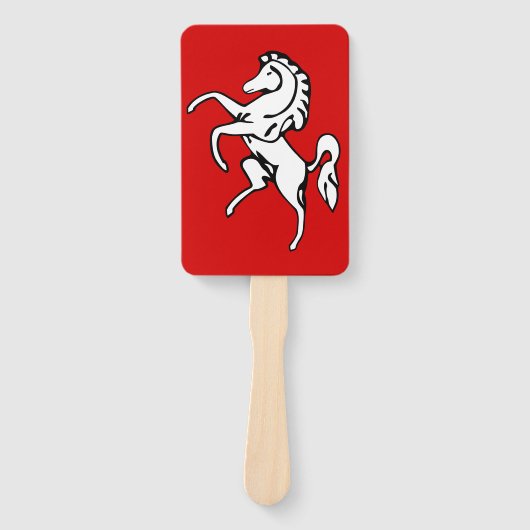 Set of hand fans with flag of Kent, England Handwaaier (Voorkant)