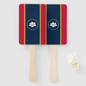 Set of hand fans with flag of Mississippi, USA Handwaaier (Voorkant en achterkant)