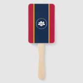 Set of hand fans with flag of Mississippi, USA Handwaaier (Achterkant)