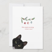 Set of Holiday Note Cards 5x7 Tuxedo Cat Notitiekaartje (Achterkant)