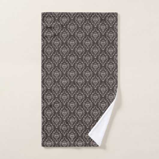 Set of patterned towels with a classic damask  bad handdoek (Handdoek)