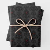  Set of Romantic Goth Valentine  Inpakpapier Vel (In situ)