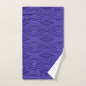 Set of two purple towels featuring geometric  bad handdoek (Handdoek)