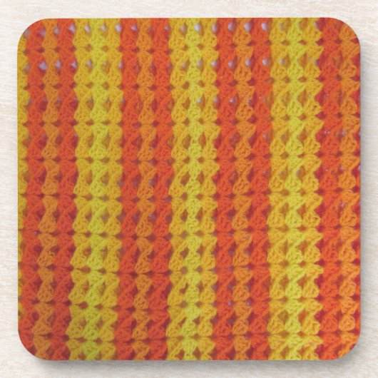 set onderzetters - Oranje afghaans (Voorkant)