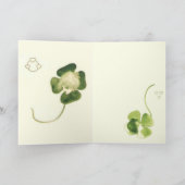 SET PATRICK'S DAG LUCKY SHAMROCK LADIES MET HEARTS KAART (Binnen)