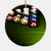Set poolballen keramisch ornament (Voorkant)