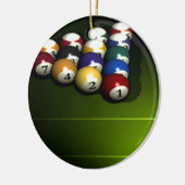 Set poolballen keramisch ornament (Links)