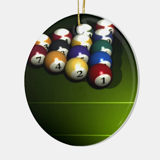 Set poolballen keramisch ornament (Links)