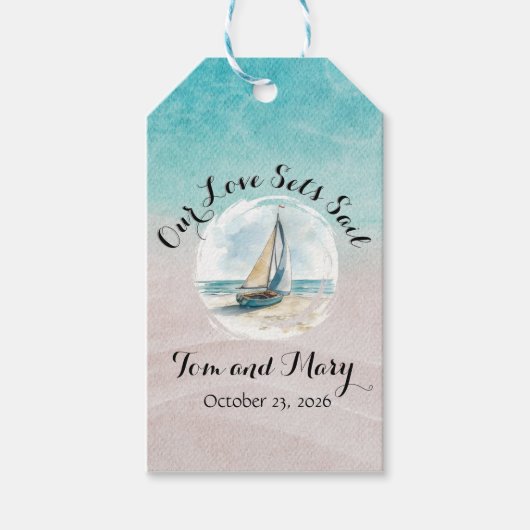 Set Sail Gift Label Cadeaulabel (Voorkant)