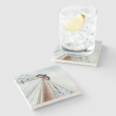 "Set Sail" Marmeren Stenen Onderzetter (Zijkant)