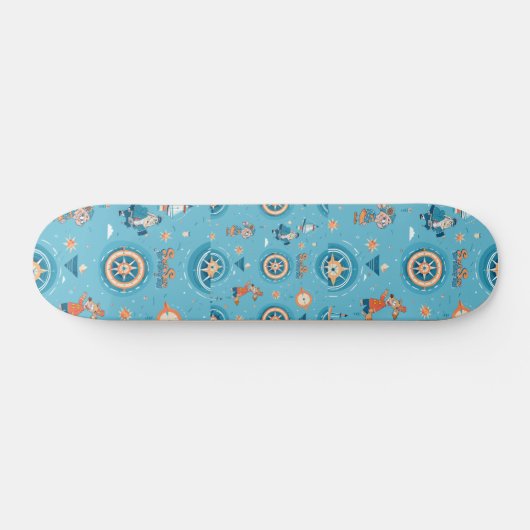 Set Sail voor een Funny Tale wrap Skateboard (Horizontaal)