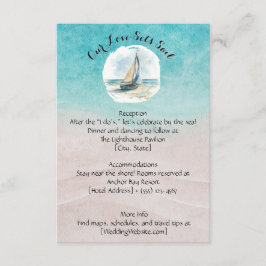 Set Sail Wedding Enclosure Kaart