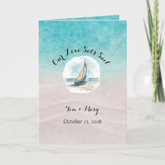 Set Sail Wedding Programma