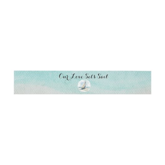 Set Sail Wedding RSVP Uitnodigingen Wikkel (Vlak)