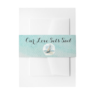 Set Sail Wedding RSVP Uitnodigingen Wikkel