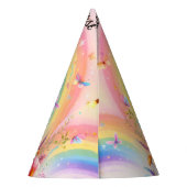 set schattig bloemenroze meisje fee eerste 1e verj feesthoedjes (Achterkant)