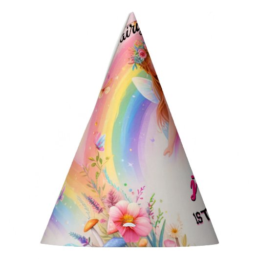 set schattig bloemenroze meisje fee eerste 1e verj feesthoedjes (Links)