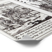 Set speelkaarten die satirisch weergeven poster (Hoek)