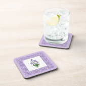 Set Square Onderzetters, Violets en Check Gingham Drankjes Onderzetter (Rechterzijde)