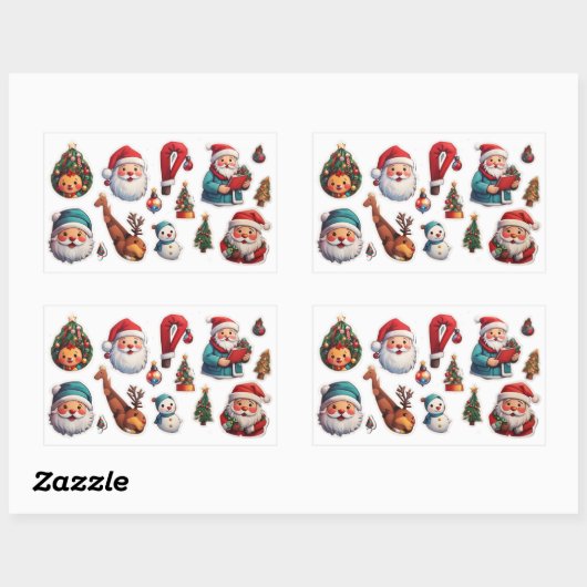 Set sticker kerst (Vel)