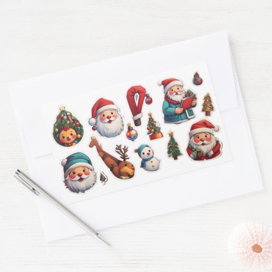 Set sticker kerst (Envelop)