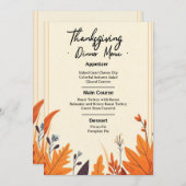 SET THE MOOD FOR FALL WITH OUR DESIGN OF MENU (Voorkant / Achterkant)