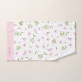 Set toallas de baño Flores y hojas de primavera Bad Handdoek (Handdoek)