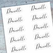 Set van 10 - Elegant Signature Script Name Daniell Sticker