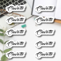 Set van 10 | Kleine elegante scriptnaam