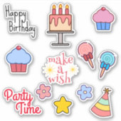 set van 12 dagen sticker (Voorkant)