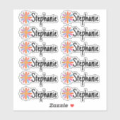 Set van 12 labels met kleine whimsical Daisy Name (Vel)