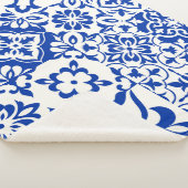 Set van 16 tegels Azulejos in blauw, wit. Originee Sherpa Deken (3/4)