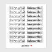 Set van 18 ABA-labels | Stickers voor autismethera (Vel)