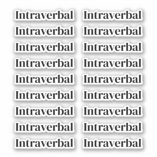 Set van 18 ABA-labels | Stickers voor autismethera (Voorkant)