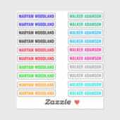 Set van 20 kleurrijke Labels, doorzichtige naamsti Sticker (Vel)