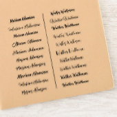 (Set van 20) Zwart Transparante Eenvoudige Naam St Sticker