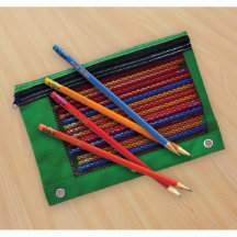 Set van 24 goudolierijpennen en potlood Hoesje