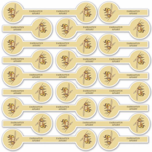 Set van 27 foto's / Logo honingbijenbeveiliging Go Sticker (Voorkant)