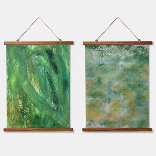 Set van 2 Abstracte Wandtapijten Hangend Wandkleed (Dubbel)