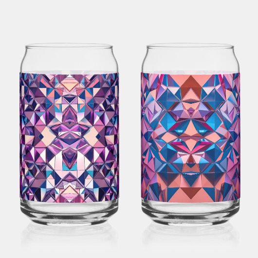 Set van 2 blikjes drink bril. blikvorm glas (Achterkant)