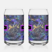 Set van 2 Naam Uw Vergif Blikvorm Glas (Rechts)