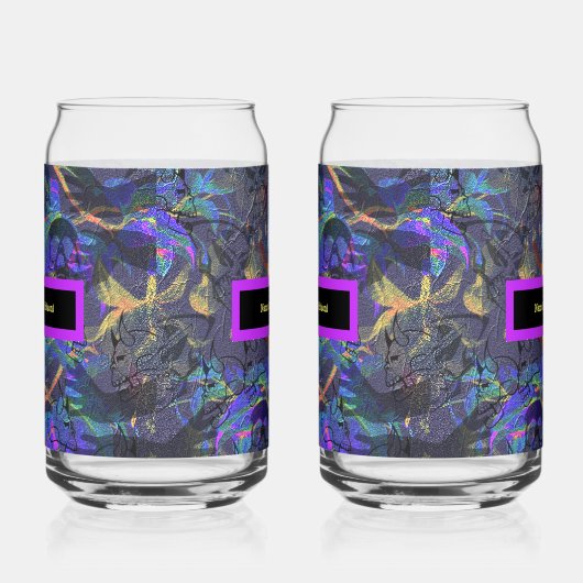Set van 2 Naam Uw Vergif Blikvorm Glas (Rechts)