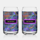 Set van 2 Naam Uw Vergif Blikvorm Glas (Achterkant)