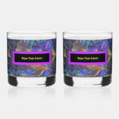 Set van 2 Naam Uw Vergif Whisky Glas (Voorkant)