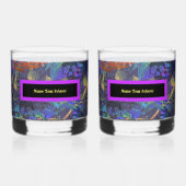 Set van 2 Naam Uw Vergif Whisky Glas (Achterkant)